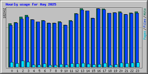 Hourly usage for May 2025